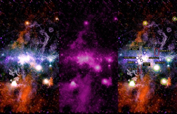 ▲▼銀河系中的X射線。（圖／翻攝自Chandra X-ray Observatory）
