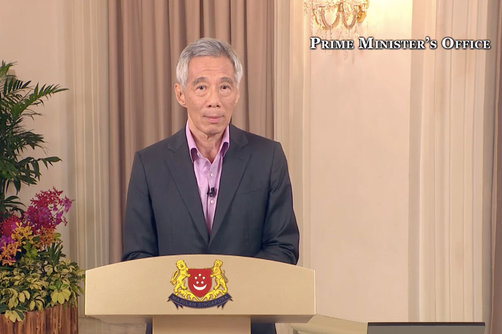 ▲▼ 新加坡總理李顯龍發表演說。（圖／李顯龍臉書）