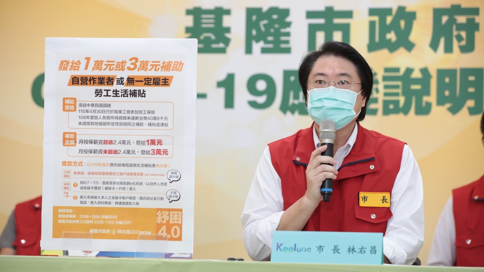 基隆市勞工生活補貼方案林右昌加碼關懷箱 市長關懷卡 Ettoday地方新聞 Ettoday新聞雲