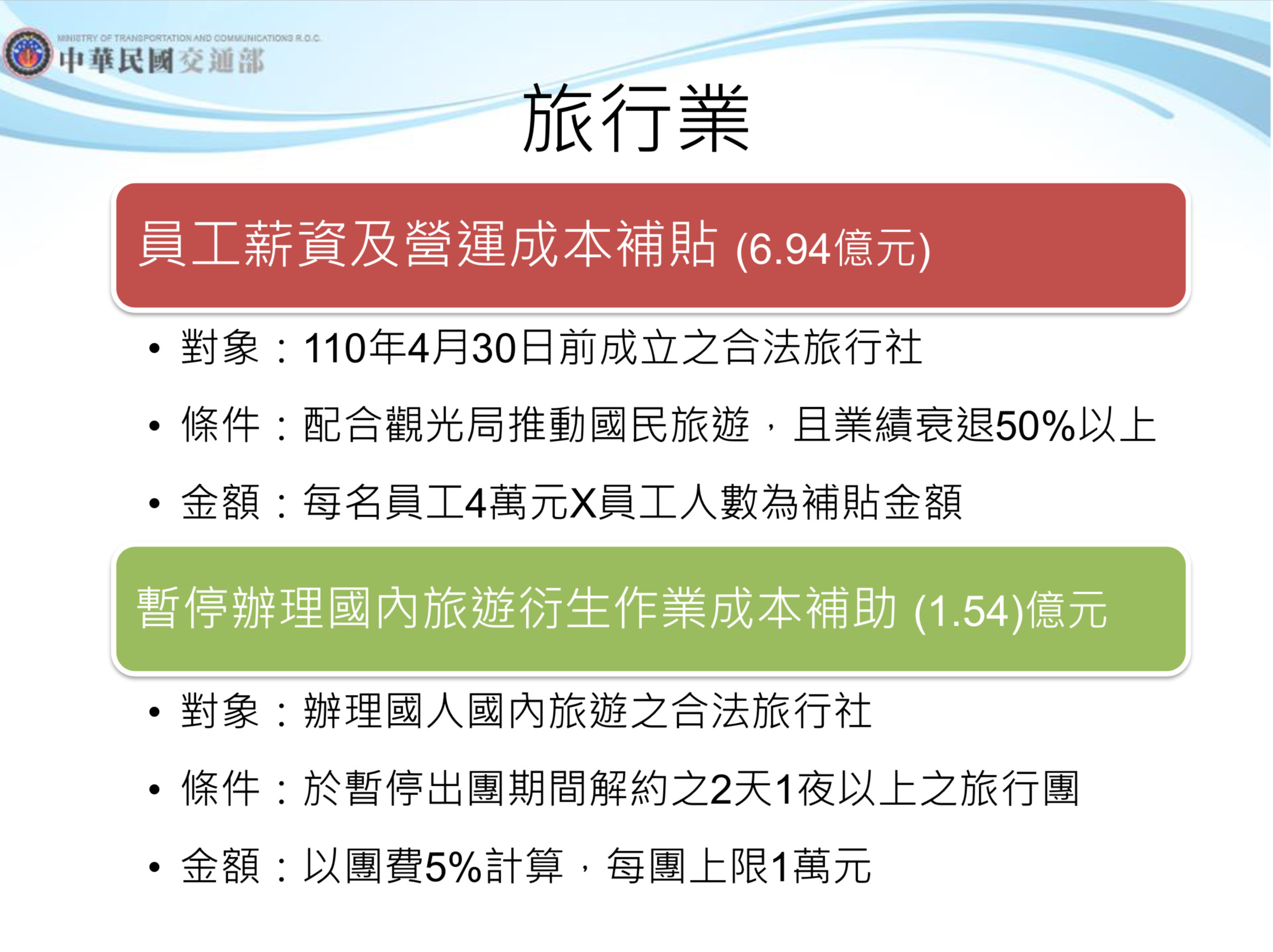 ▲▼交通部紓困4.0。（圖／交通部）