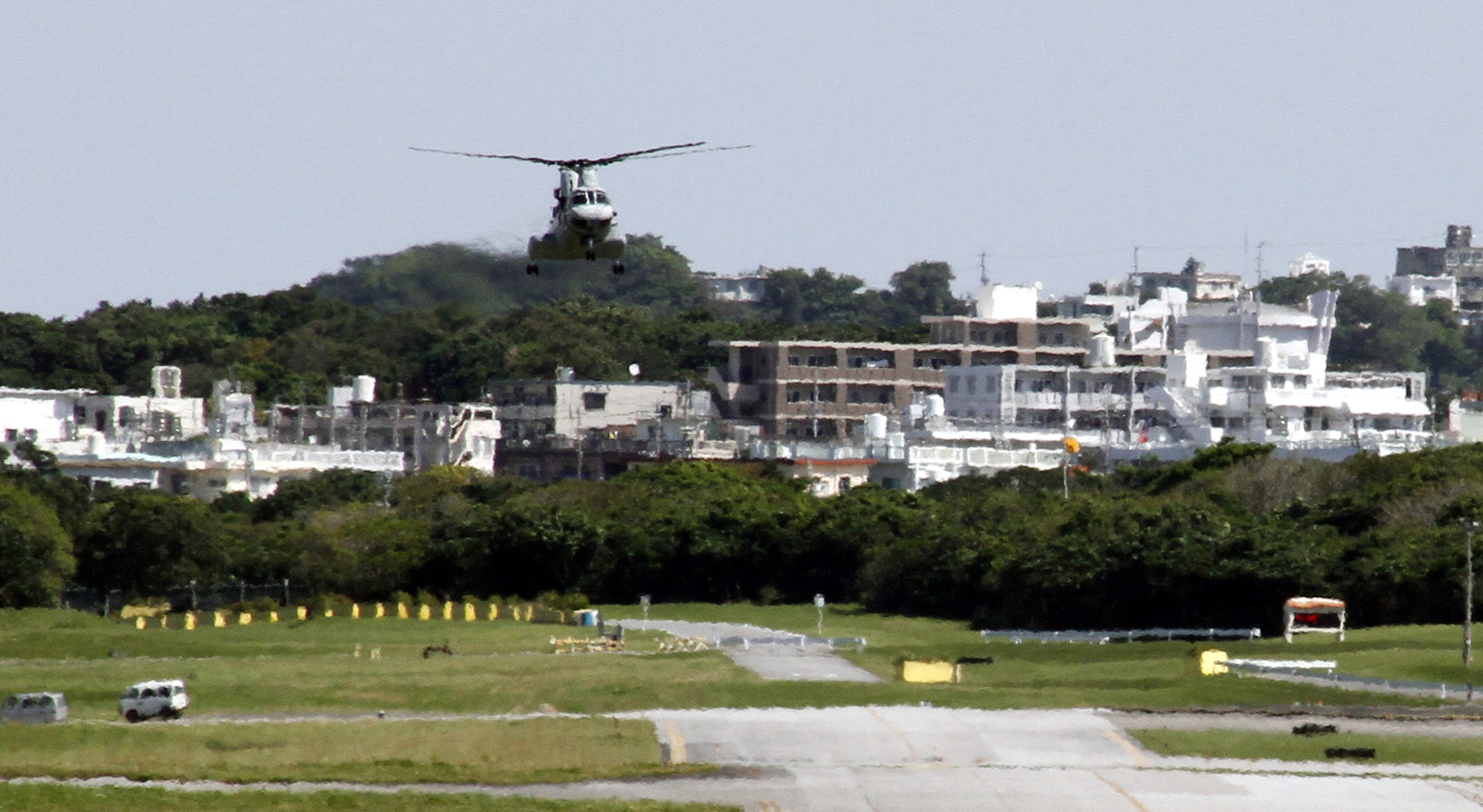 ▲沖繩普天間美軍基地。（圖／達志影像／美聯社）