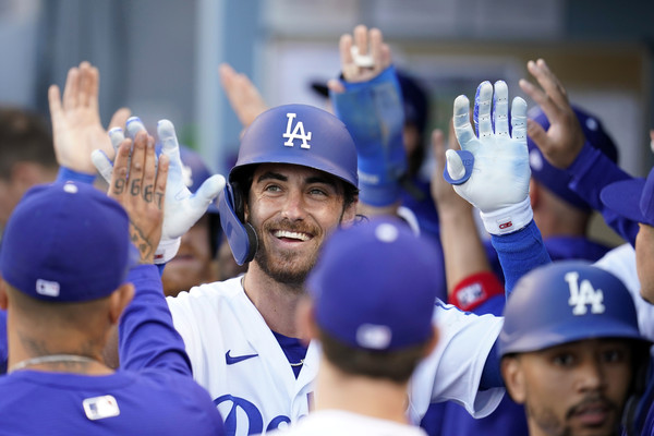 ▲貝林格（Cody Bellinger）滿貫全壘打，道奇打進單局11分            。（圖／達志影像／美聯社）