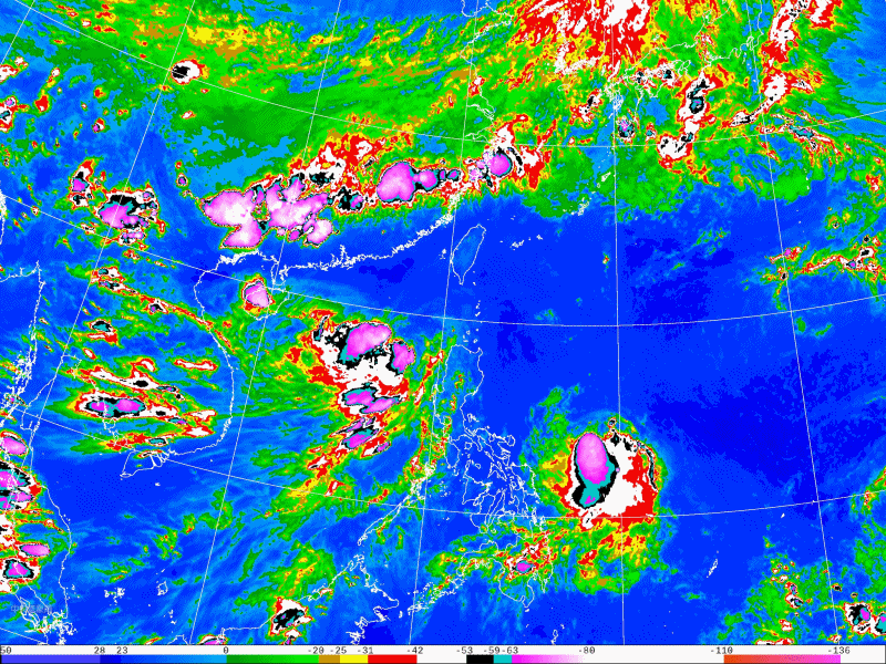 ▲▼彩雲颱風 。（圖／中央氣象局、翻攝NOAA、RAMMB）