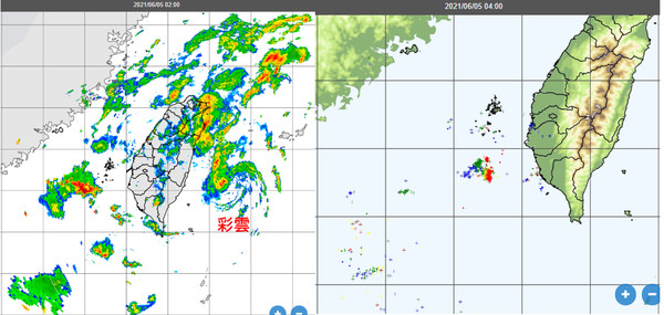 ▲▼衛星雲圖。（圖／翻攝中央氣象局）