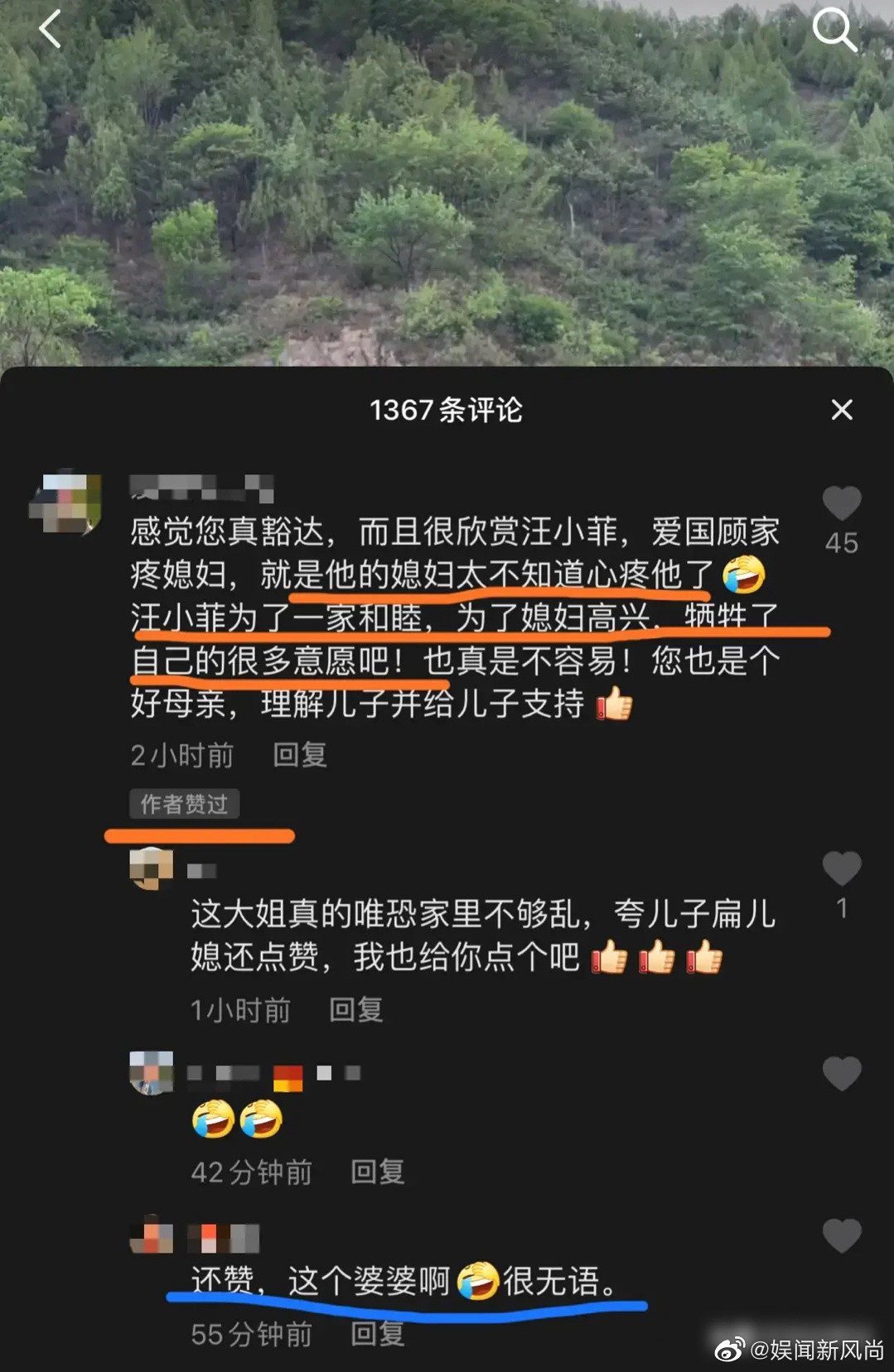 ▲張蘭按讚罵大S留言。（圖／翻攝自微博／張蘭俏江南創始人、汪小菲、娛文新風尚）