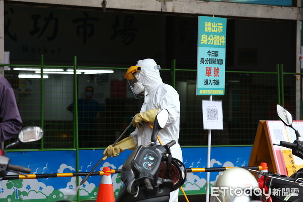 ▲▼  基隆成功市場再次清消人流管制           。（圖／記者劉亮亨攝）