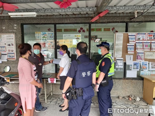 ▲台南市勞工局7日結合衛生局、警察局啟動查察，請事業單位務必配合並落實防疫措施，一同為市民健康把關。（圖／記者林悅翻攝，下同）