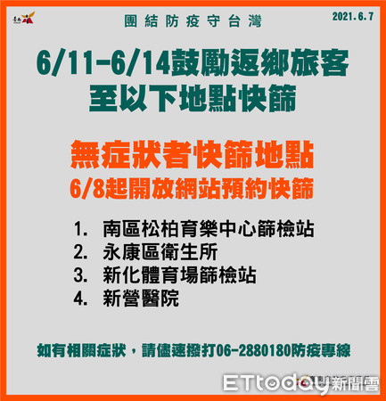 ▲交通局長王銘德指出，端午連假將至，對於已退票的民眾，台南市加碼透過「退票獎金」和「家戶聯防」等措施來勸導民眾宅在家不南返。（圖／記者林悅翻攝，下同）