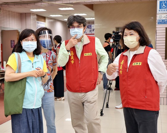 ▲嘉義市評估港坪體育館醫事及防疫人員大型疫苗接種站。（圖／嘉義市政府提供）