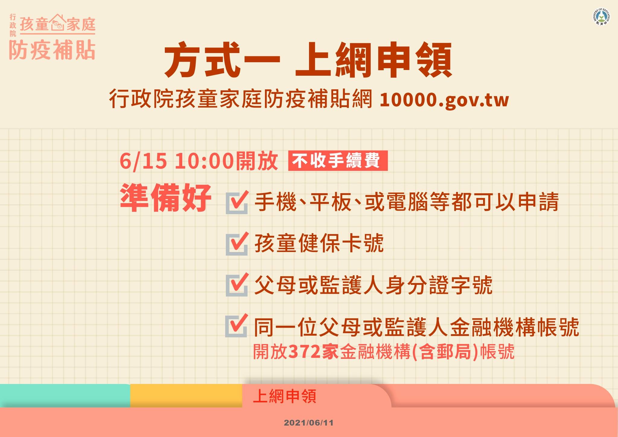 準備好雙卡!1萬元「孩童家庭防疫補貼」今開領 4步驟錢到手 | ETtoday生活新聞 | ETtoday新聞雲