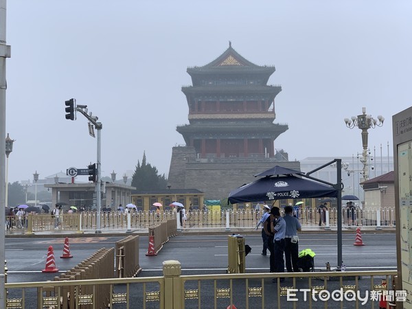 ▲▼中共建黨百年，天安門地區施工維安。（圖／記者陳政錄攝）