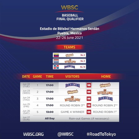 ▲WBSC公布奧運最終資格賽賽程             。（圖／翻攝自WBSC官網）