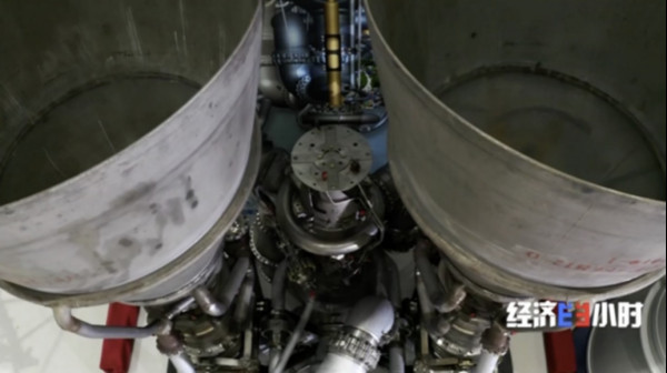▲500噸級液氧煤油火箭發動機的最大推力為目前120噸級發動機的4倍多。（圖／翻攝央視）