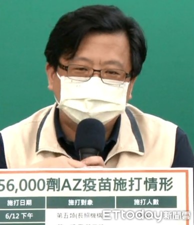 ▲台南市長黃偉哲指出，衛生局規劃力拼20前將首波AZ疫苗打完。（圖／記者林悅翻攝，下同）