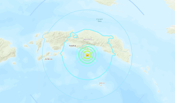 ▲▼印尼地震。（圖／翻攝自美國地質調查局）