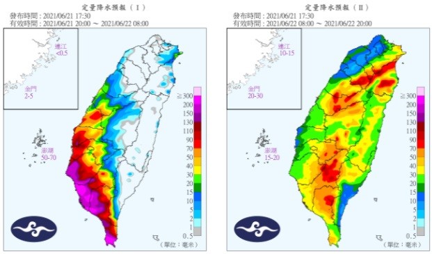 ▲▼「滯留鋒」大規模水彈凌晨起狂灌　12hrs暴雨區出爐。（圖／中央氣象局）