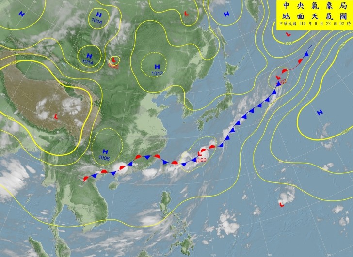 天氣圖。（圖／氣象局）