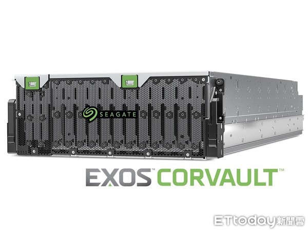 ▲希捷科技指出，Exos CORVAULT高密度儲存系統，以Seagate開創性的儲存架構為基礎，可提供SAN級別的效能。（圖／希捷科技提供）