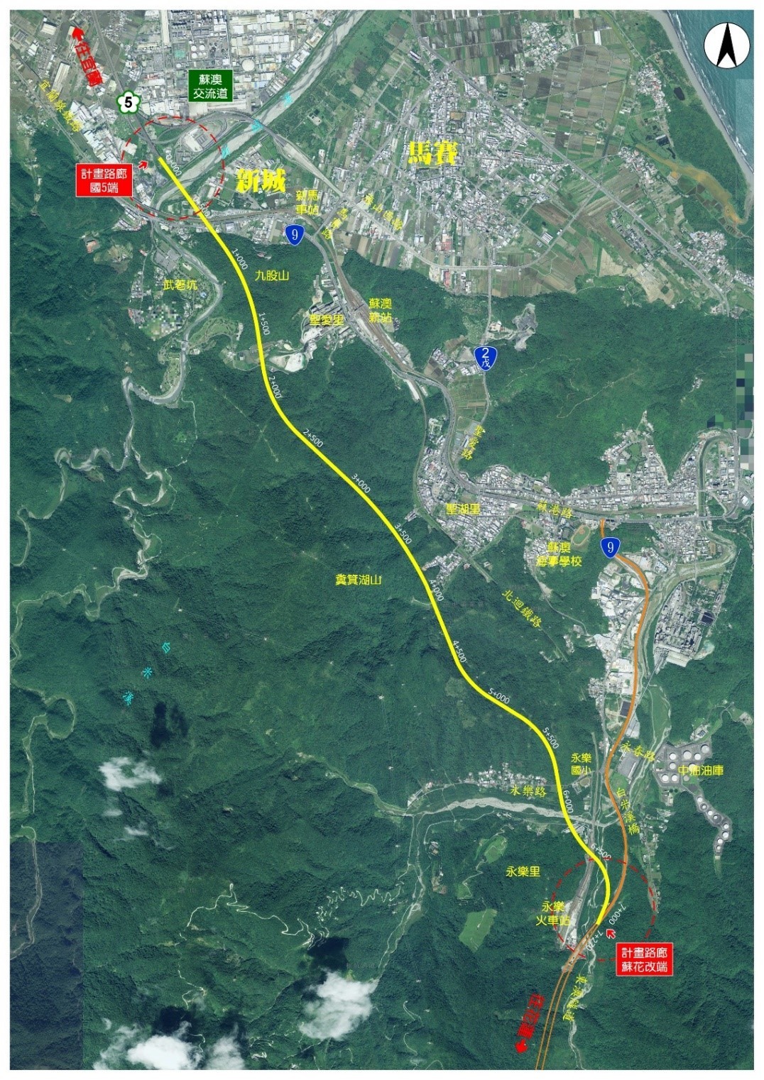 ▲▼國道5號銜接蘇花公路改善計畫區位圖。（圖／高公局提供）