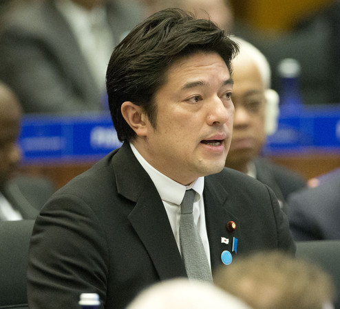 ▲▼日本副防衛大臣中山泰秀（Yasuhide Nakayama）。（圖／達志影像／美聯社）