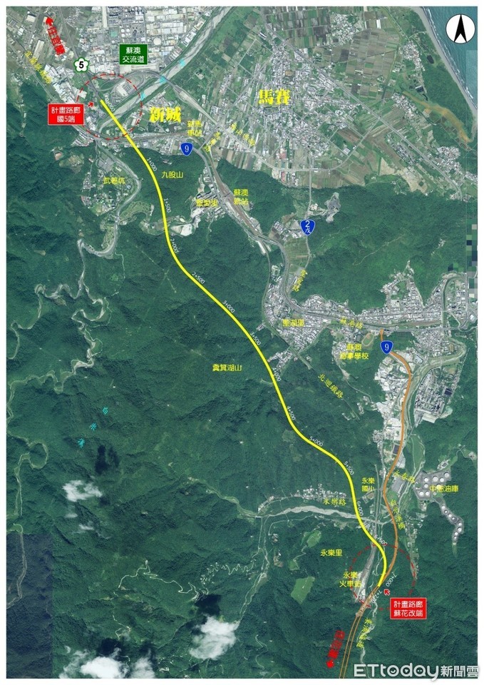 ▲▼國道5號銜接蘇花公路改善計畫區位圖。（圖／高公局提供）