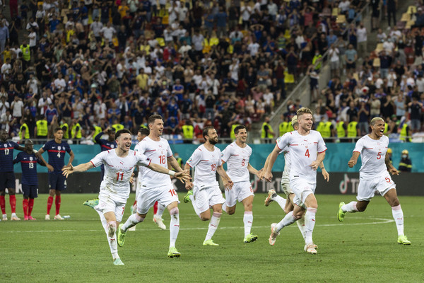 ▲▼瑞士歐國盃擊敗法國進8強             。（圖／達志影像／美聯社）