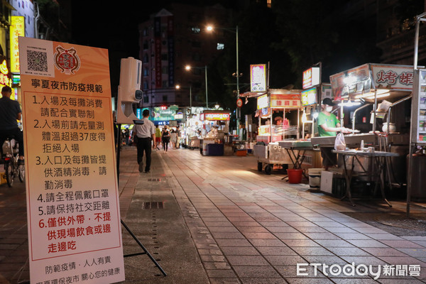 ▲寧夏夜市29日微解封營業情形。（圖／記者周宸亘攝）