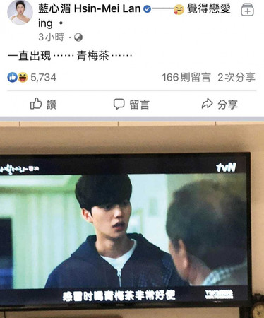 藍心湄　看盜版韓劇露餡