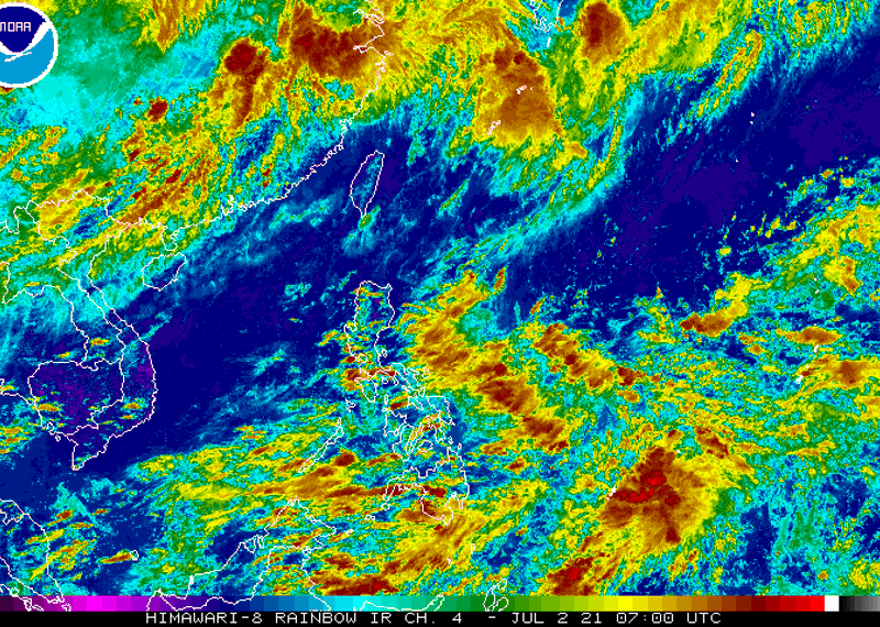 ▲菲律賓東方海面熱帶系統醞釀，蠢蠢欲動 。（圖／翻攝NOAA） 