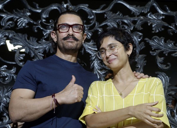 ▲▼印度寶萊塢天王阿米爾汗（Aamir Khan），與結婚15年妻子基蘭拉歐（Kiran Rao）離婚。（圖／達志影像／美聯社）