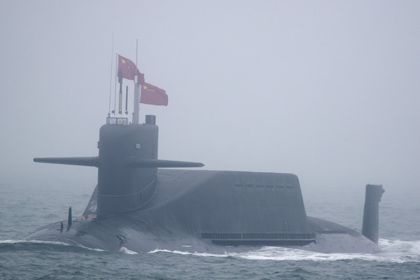 ▲▼中國094型長征-10號核潛艦，圖為2019年4月23日解放軍海軍成立70周年海上閱兵。（圖／達志影像／美聯社）