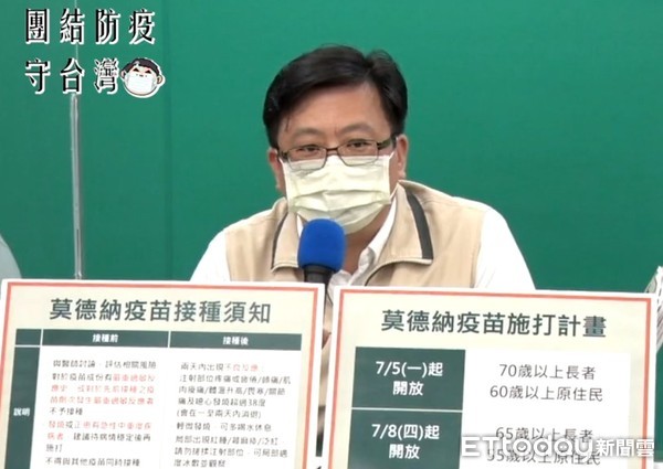 ▲台南市長黃偉哲指出，台南市統計1至3日止已接種22420人，台南市第1劑COVID-19疫苗涵蓋率為8.97％。（圖／記者林悅翻攝，下同）