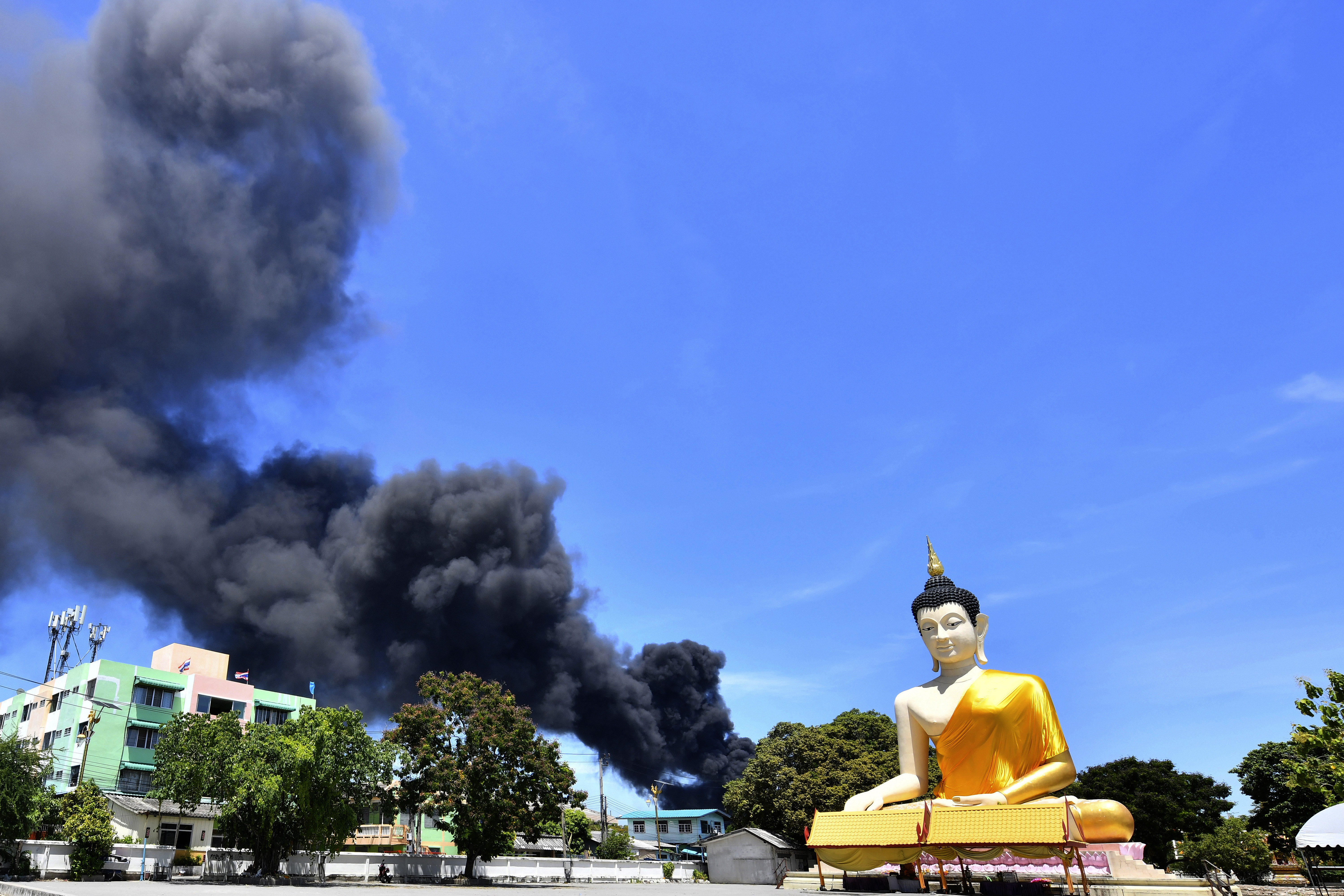 ▲泰國工廠爆炸。（圖／達志影像／美聯社）