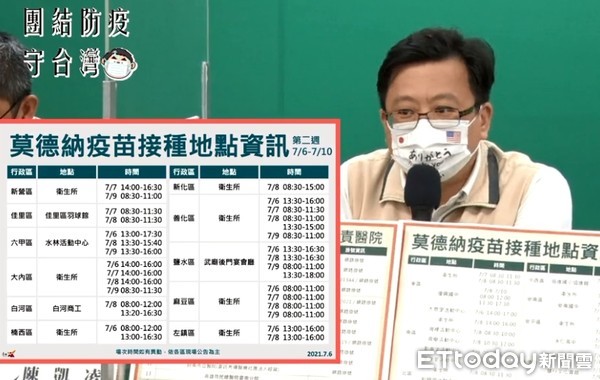 ▲台南市長黃偉哲指出，台南市自5日起開放70歲以上長者及60歲以上具原住民身分者接種疫苗，8日起開放65歲以上長者及55歲以上具原住民身分者施打。（圖／記者林悅翻攝，下同）