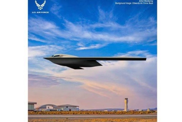 ▲▼B-21隱形轟炸機最新官方概念圖。（圖／取自美國空軍官網）