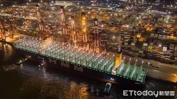 ▲韓新遠洋(原現代商船)還在虧錢的時候就能造2.4萬箱全球最大型貨櫃船，就是靠政府全力支持。（圖／業者提供）