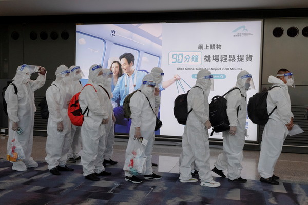 ▲▼香港機場搬運工染Delta病毒　疑有隱形傳染鏈「數萬人強制檢測」。（圖／路透社）
