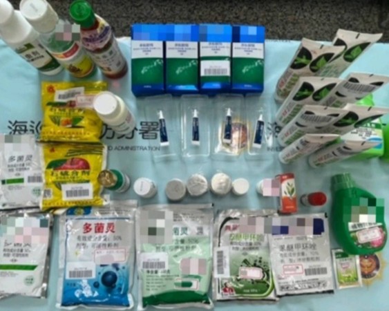▲海巡署彰化查緝隊破獲販售非法偽農藥。（圖／海巡署彰化查緝隊提供）