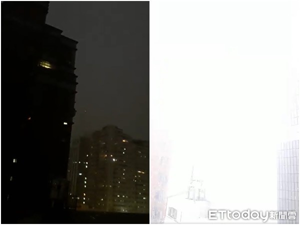 ▲▼桃園豪雨「雷神降臨」！閃電轟亮夜晚影片曝光　網驚：好可怕。（圖／網友授權提供）