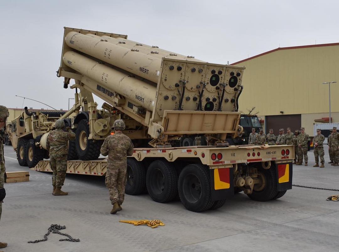 ▲▼薩德反倒彈系統發射器，駐韓美軍曾於2019年4月在平澤基地進行薩德演習。（圖／達志影像／newscom）