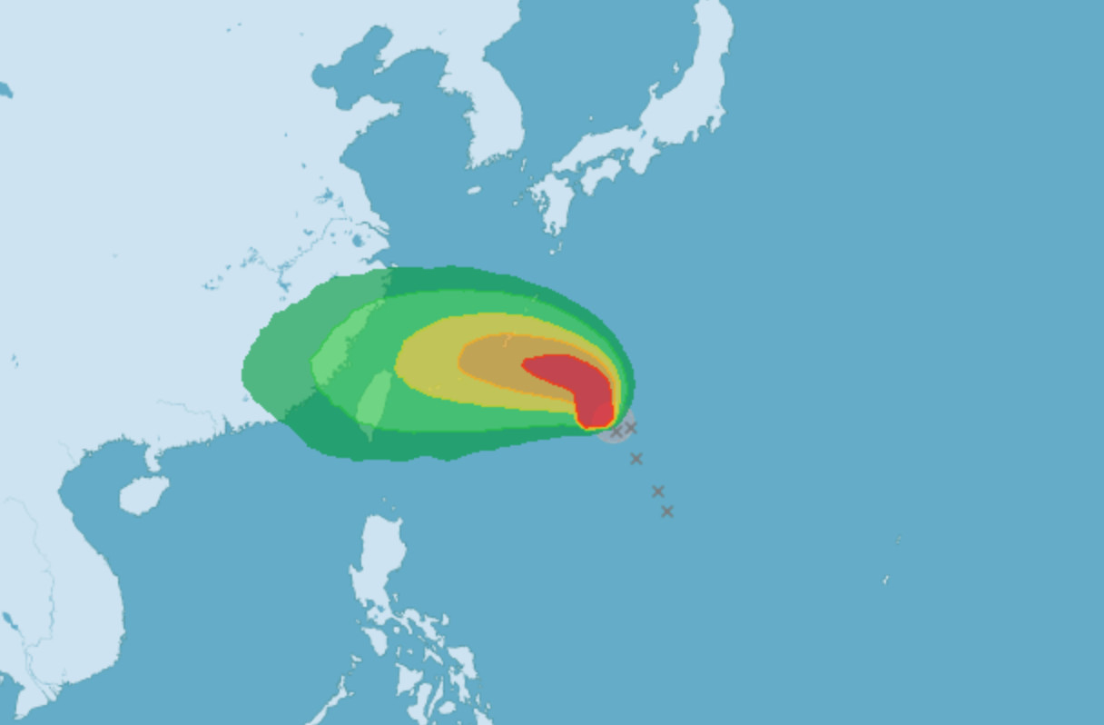 ▲▼颱風生成，預計周五離台灣最接近。（圖／氣象局）