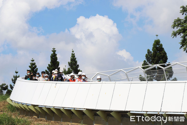 ▲嘉義民雄之森景觀橋，將成為民雄未來發展重要景觀。（圖／嘉義縣政府翻攝）