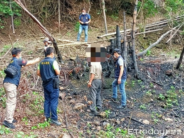 ▲保七總隊會同屏東林管處、高雄市警方查獲簡姓筍涉嫌縱火，訊後依法送辦            。（圖／記者陳崑福翻攝，以下同）