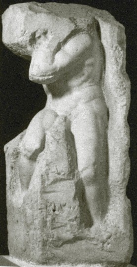 ▲▼奴隸初步模型雕像上找到米開朗基羅指紋。（圖／翻攝自維基百科）