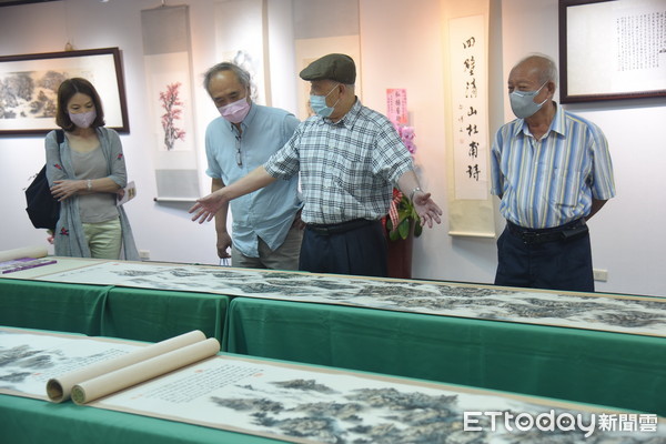 ▲▼南投高商退休校長白博文88歲米壽展於南投縣文化局登場。（圖／南投縣政府提供）