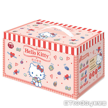 ▲台酒首度推出Hello Kitty綜合堅果禮盒，於台酒購物網限量上市。（圖／台灣菸酒公司提供）
