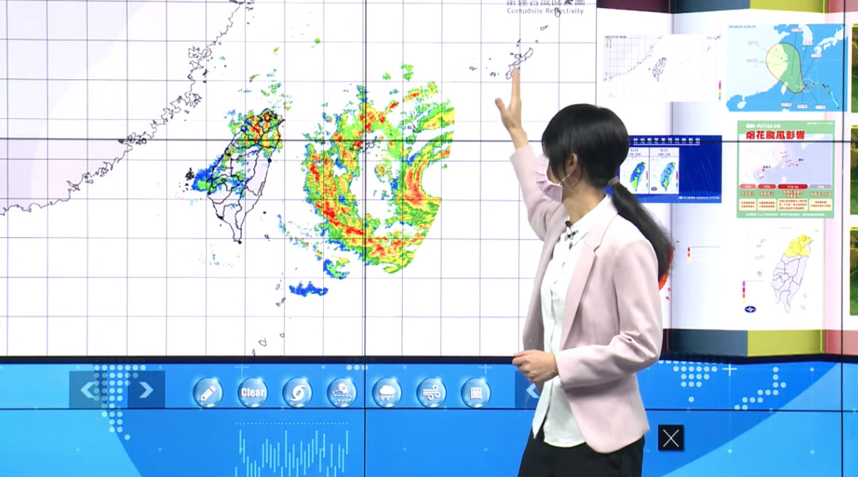 ▲▼氣象局說明颱風動態。（圖／氣象局）