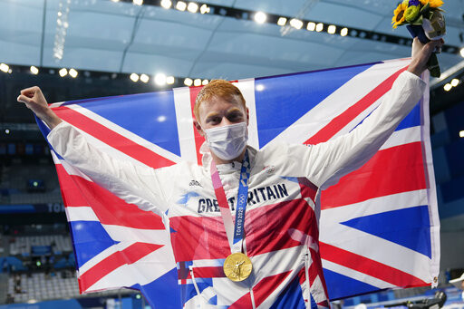 ▲英國泳將迪恩曾兩度感染新冠肺炎，但仍勇奪東京奧運200公尺自由式金牌榮耀。（圖／達志影像／美聯社）