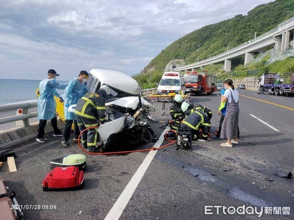 ▲▼台東南迴公路車禍。（圖／記者楊漢聲翻攝）