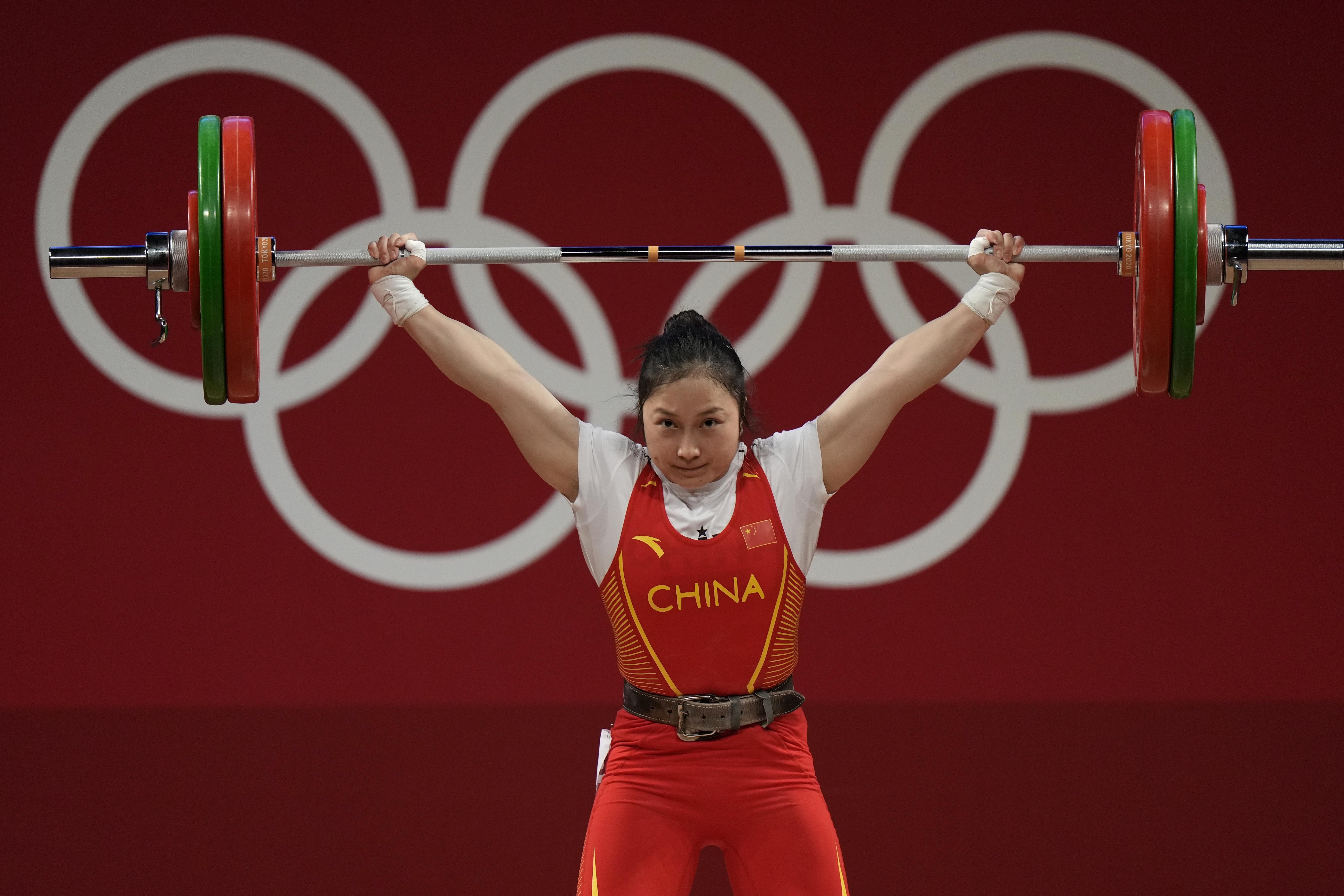 ▲▼ 中國舉重女將廖秋雲拿下銀牌。（圖／達志影像／美聯社）